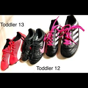 Toddler soccer cleats Lot
